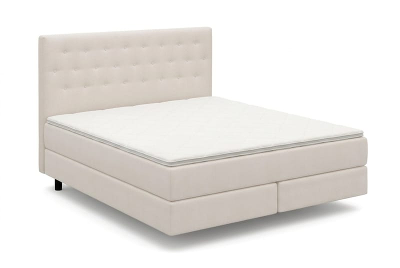 HVILA Premium Sängpaket Kontinentalsäng 180x200 cm med svävande effekt inkl. Bäddmadrass i Polyesterskum Vändbar Sommar & Vintersida och Tvättbar klädsel - Sommar & Vintersida - Products - Möbler - Säng - Komplett sängpaket