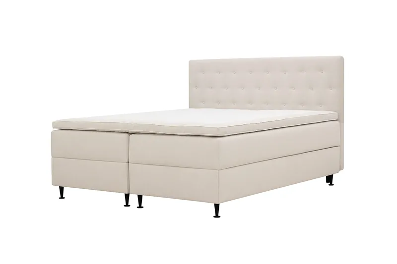 HVILA Plus Komplett Sängpaket med Förvaring 160x200 cm - Ljusbeige - Products - Möbler - Säng - Komplett sängpaket