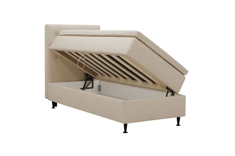 HVILA Plus Komplett Sängpaket med Förvaring 90x200 cm - Beige - Products - Möbler - Säng - Komplett sängpaket