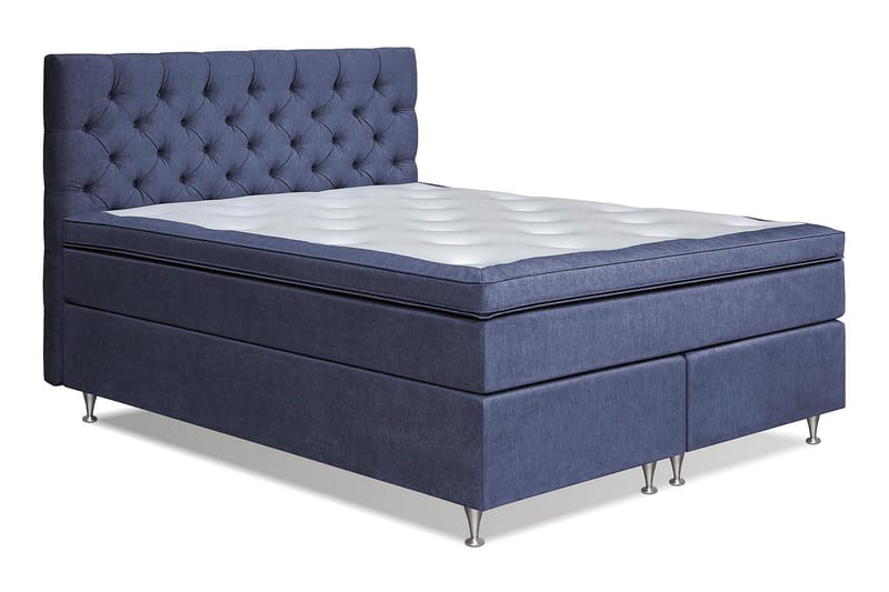 Joluma Sängpaket Fast 160x200 cm - (+Fler val) 160x200 cm Mörkblå - Products - Möbler - Säng - Enkelsäng