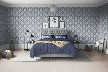 Joluma Sängpaket Medium 140x200 cm - (+Fler val) 140x200 cm Grå - Products - Möbler - Säng - Kontinentalsäng