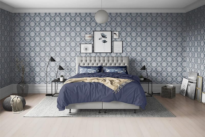 Joluma Sängpaket Medium 140x200 cm - (+Fler val) 140x200 cm Ljusgrå - Products - Möbler - Säng - Kontinentalsäng