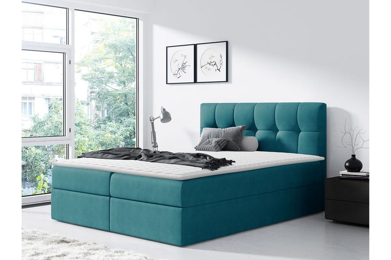 Kramvik Kontinentalsäng 180x200 - Grön - Products - Möbler - Säng - Säng med förvaring
