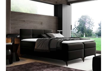 Leckersbo Komplett Sängpaket Kontinentalsäng med förvaring 140x200 cm - Svart - Products - Möbler - Säng - Komplett sängpaket