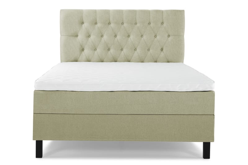 Lucky Komplett Sängpaket 120x200 Skum Diamant Sänggavel, Grön