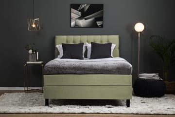 Lucky Komplett Sängpaket 120x200 Skum Diamant Sänggavel - Grön - Products - Möbler - Säng - Enkelsäng