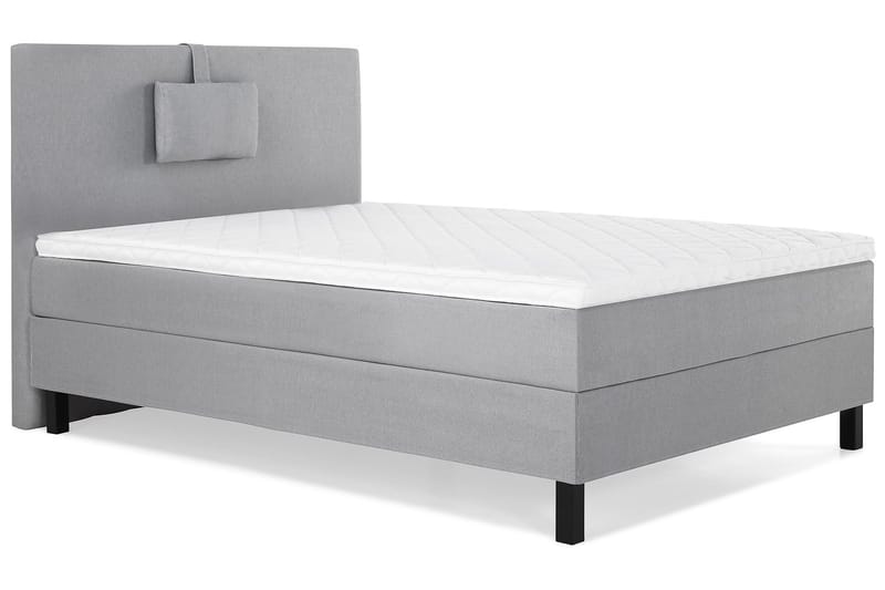 Lucky Komplett Sängpaket 120x200 Skum Slät Sänggavel  Nac - Nackkudde Liten Mellangrå - Products - Möbler - Säng - Enkelsäng
