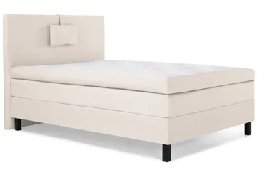 Lucky Komplett Sängpaket 120x200 Polyeter Slät Sänggavel - Nackkudde Liten Beige - Products - Möbler - Säng - Enkelsäng