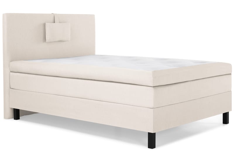 Lucky Komplett Sängpaket 120x200 Polyeter Slät Sänggavel - Nackkudde Liten Beige - Products - Möbler - Säng - Enkelsäng