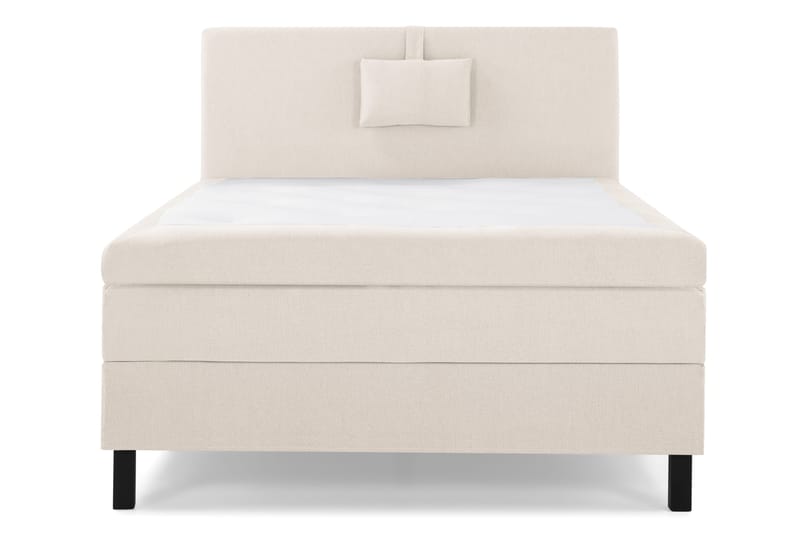 Lucky Komplett Sängpaket 120x200 Polyeter Slät Sänggavel, Nackkudde Liten Beige