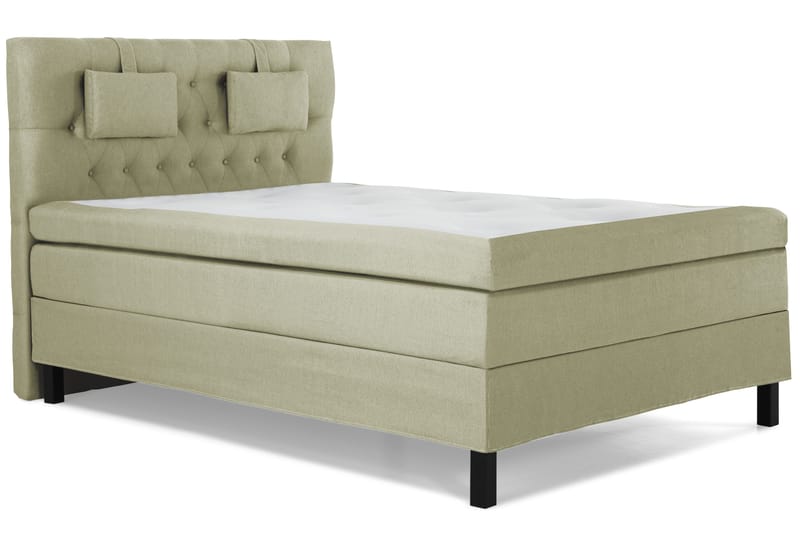 Lucky Komplett Sängpaket 140x200 Latex Diamant Sänggavel - Nackkudde Liten Grön - Products - Möbler - Säng - Kontinentalsäng