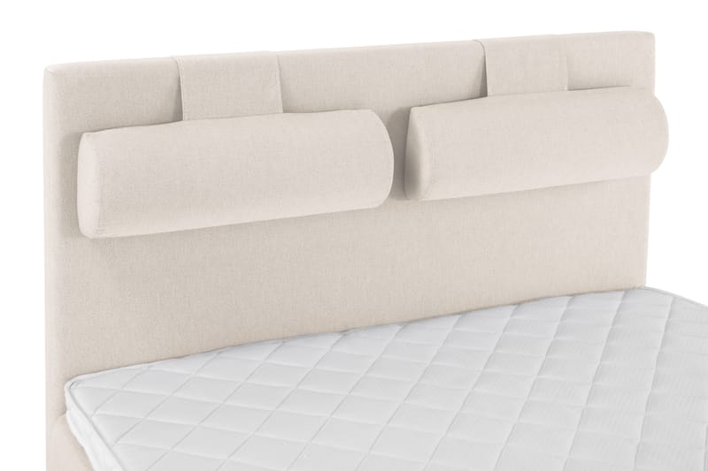 Lucky Komplett Sängpaket 140x200 Skum Slät Sänggavel - Nackkudde Stor Beige - Products - Möbler - Säng - Kontinentalsäng