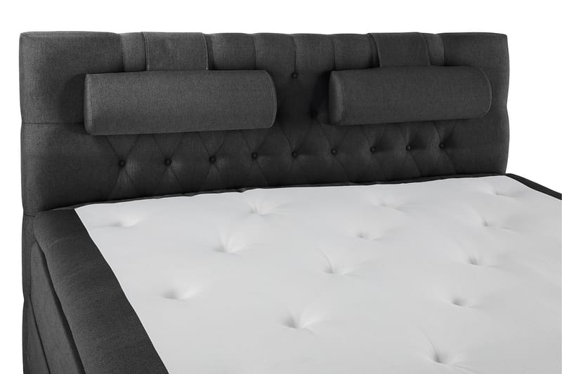 Lucky Komplett Sängpaket 160x200 Latex Diamant - Nackkudde Stor Svart/Grå - Products - Möbler - Säng - Kontinentalsäng