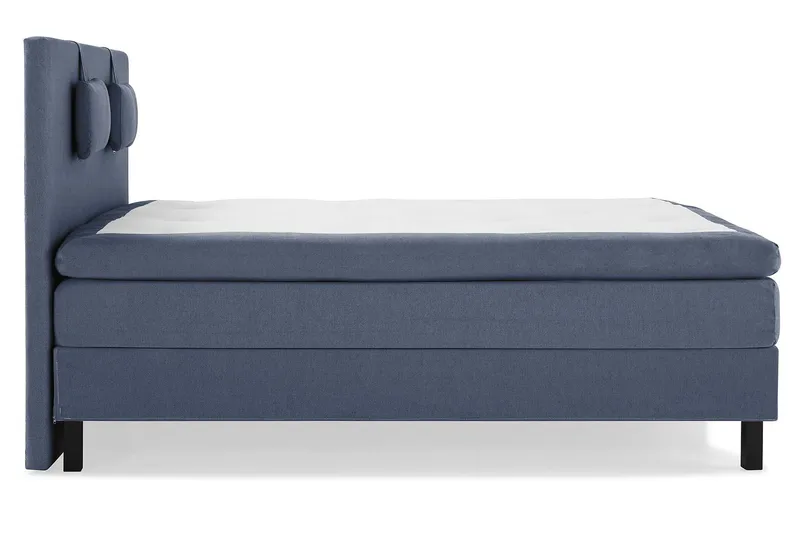 Lucky Komplett Sängpaket 160x200 Latex Slät Sänggavel - Nackkudde Liten Mörkblå - Products - Möbler - Säng - Kontinentalsäng