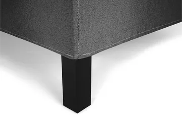 Lucky Komplett Sängpaket 160x200 Skum Slät - Nackkudde Stor Svart/Grå - Products - Möbler - Säng - Kontinentalsäng