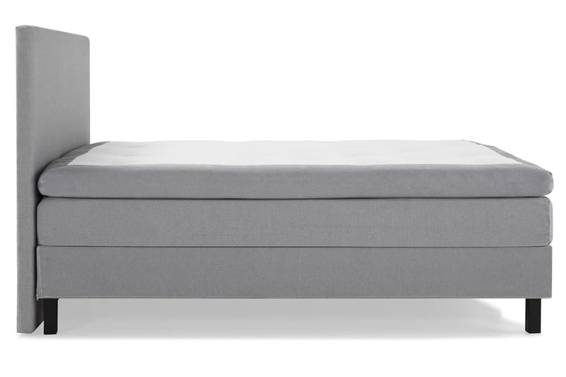 Lucky Komplett Sängpaket 160x200 Polyeter Slät Sänggavel - Mellangrå - Products - Möbler - Säng - Kontinentalsäng