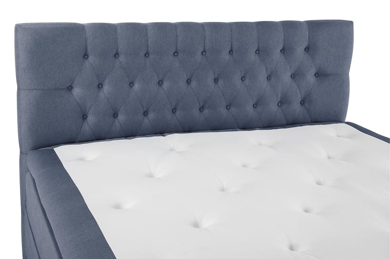 Lucky Komplett Sängpaket 180x200 Latex Diamant Sänggavel - Mörkblå - Products - Möbler - Säng - Kontinentalsäng