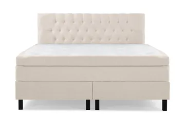 Lucky Komplett Sängpaket 180x200 Memory Diamant Sänggavel, Beige