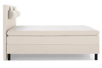 Lucky Komplett Sängpaket 180x200 Memory Slät Sänggavel - Nackkudde Stor Beige - Products - Möbler - Säng - Kontinentalsäng