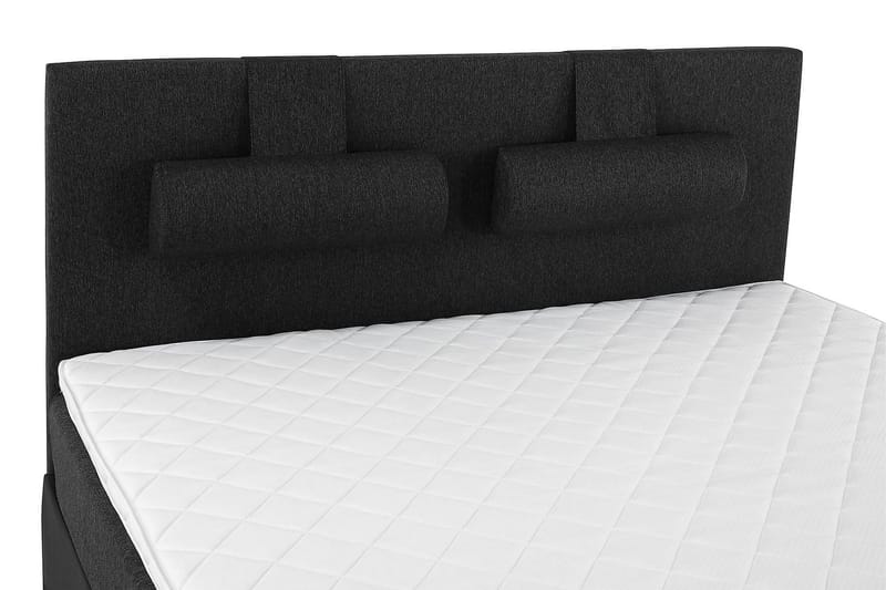 Lucky Kontinentalsäng 180x200Skum - Svart/Grå/PU - Products - Möbler - Säng - Kontinentalsäng