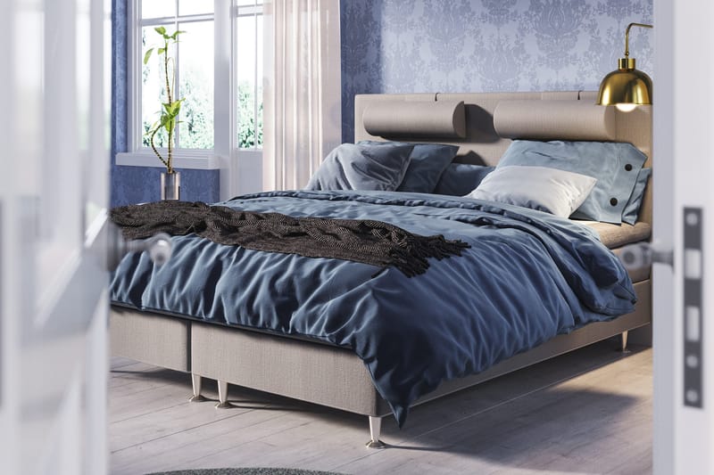 Meja Sängpaket 140x200 - Ljusgrå - Products - Möbler - Säng - Kontinentalsäng
