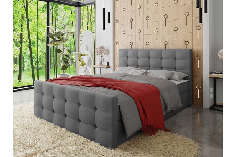 Milano Kontinentalsäng 160x200 cm med Sänggavel  Rosa  R - Rosa - Products - Möbler - Säng - Säng med förvaring