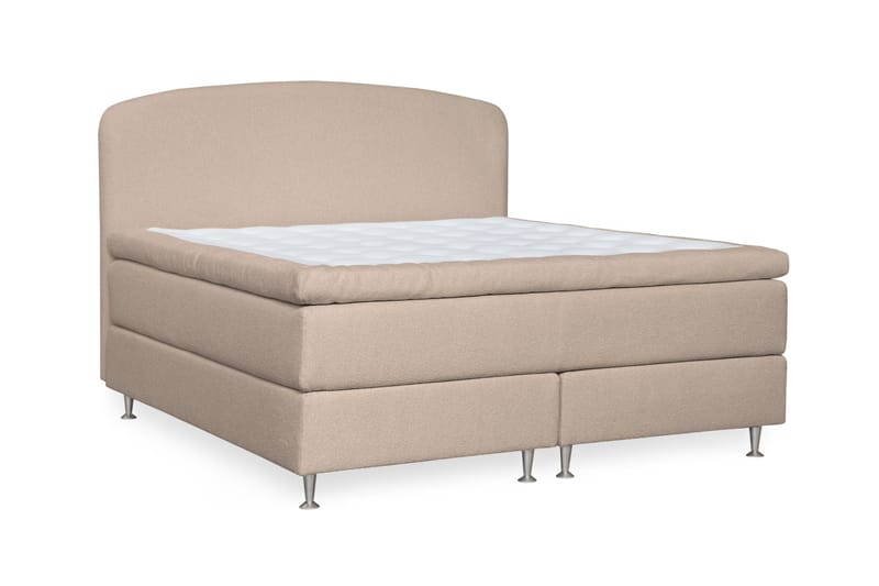 Oslo Lyx Sängpaket 180 curved loop 3, Beige