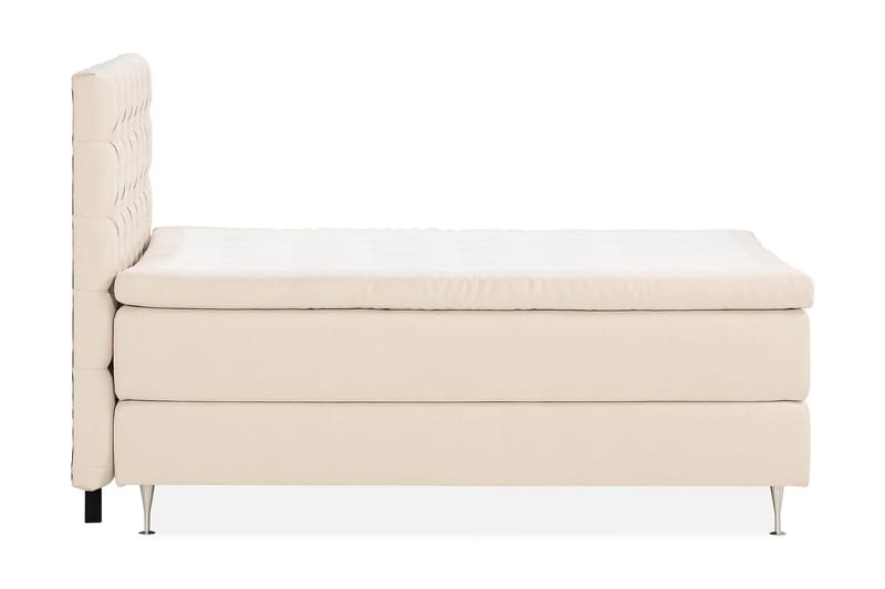Oslo Lyx Sängpaket Boucle 120x200 Djuphäftad gavel - Ljusbeige - Products - Möbler - Säng - Kontinentalsäng