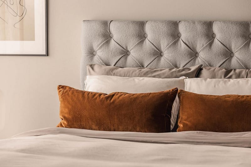 Oslo Lyx Sängpaket Kontinentalsäng 120x200 cm - Grå - Products - Möbler - Säng - Kontinentalsäng