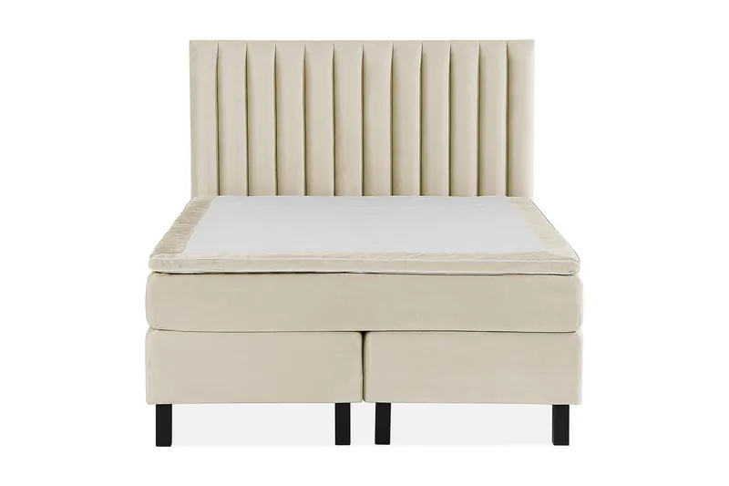 Princess Kontinentalsäng 140x200cm - Beige/Sammet - Products - Möbler - Säng - Kontinentalsäng