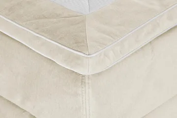 Princess Kontinentalsäng 140x200cm - Beige/Sammet - Products - Möbler - Säng - Kontinentalsäng