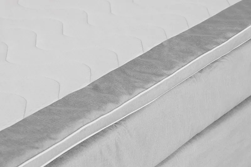 Princess Kontinentalsäng 160x200cm - Ljusgrå/Sammet - Products - Möbler - Säng - Kontinentalsäng