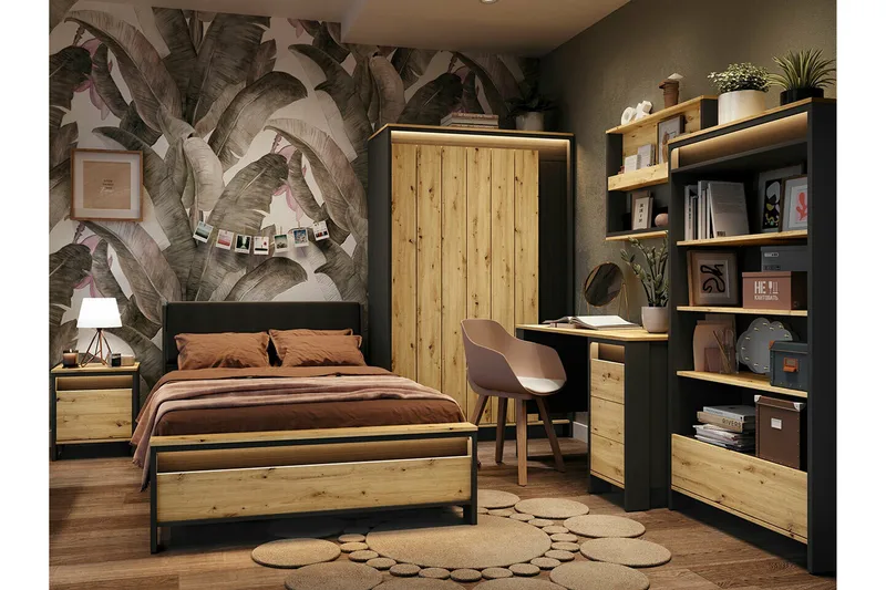 Rathmore Möbelset För Sovrum - Svart - Products - Möbler - Säng - Möbelset för sovrum