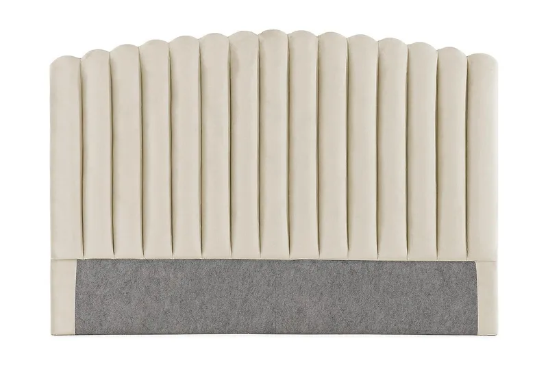 Davia Sänggavel 180 cm - Beige/Sammet - Products - Möbler - Säng - Sängtillbehör & sänggavel - Sänggavel