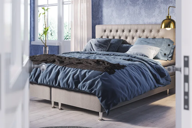 Meja Diamant Sänggavel 160x120 - Ljusgrå - Products - Möbler - Säng - Sängtillbehör & sänggavel - Sänggavel