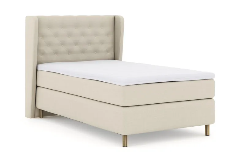 Select No 3 Komplett Sängpaket 120x200 Fast - Beige/Koppar - Products - Möbler - Säng - Enkelsäng