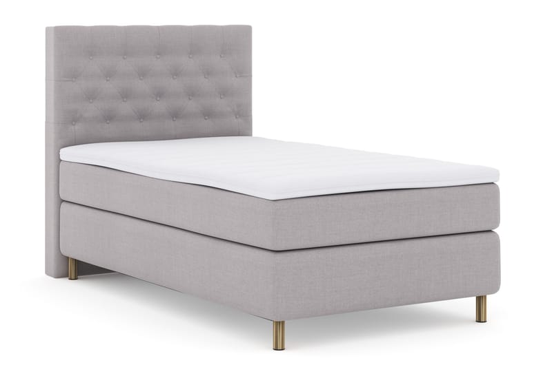 Select No 3 Komplett Sängpaket 120x200 Fast - Ljusgrå/Koppar - Products - Möbler - Säng - Enkelsäng