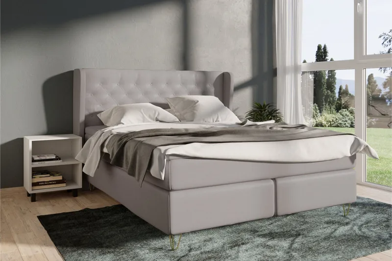Select No 3 Komplett Sängpaket 120x200 Fast - Ljusgrå/Metall - Products - Möbler - Säng - Enkelsäng