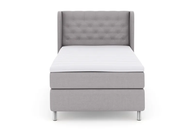 Select No 3 Komplett Sängpaket 120x200 Fast - Ljusgrå/Metall - Products - Möbler - Säng - Enkelsäng