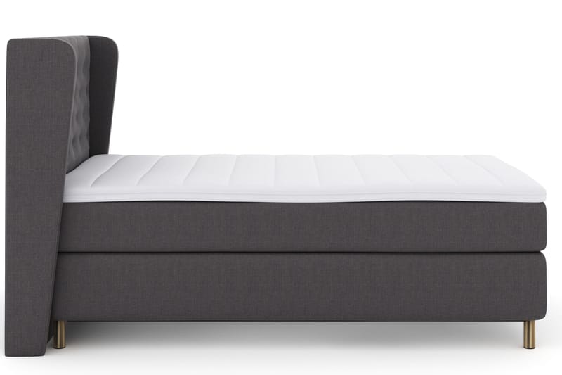 Select No 3 Komplett Sängpaket 120x200 Fast - Mörkgrå/Koppar - Products - Möbler - Säng - Enkelsäng