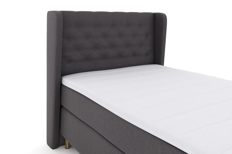 Select No 3 Komplett Sängpaket 120x200 Fast - Mörkgrå/Koppar - Products - Möbler - Säng - Enkelsäng