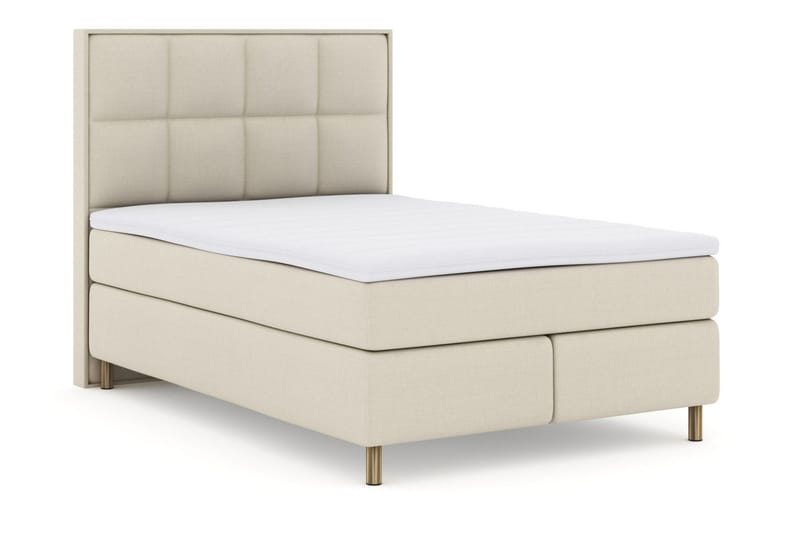 Select No 3 Komplett Sängpaket 140x200 Medium - Beige/Koppar - Products - Möbler - Säng - Kontinentalsäng