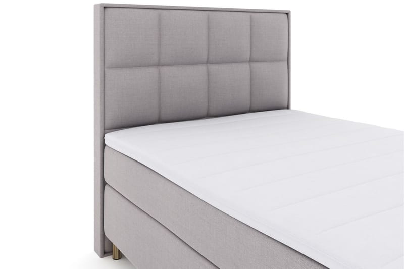 Select No 3 Komplett Sängpaket 140x200 Medium - Ljusgrå/Koppar - Products - Möbler - Säng - Kontinentalsäng
