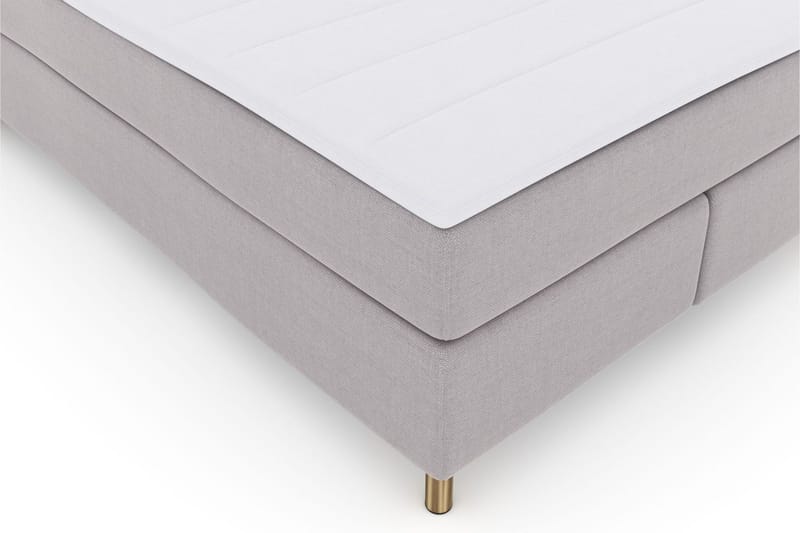 Select No 3 Komplett Sängpaket 140x200 Medium - Ljusgrå/Koppar - Products - Möbler - Säng - Kontinentalsäng