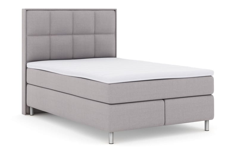 Select No 3 Komplett Sängpaket 140x200 Medium - Ljusgrå/Metall - Products - Möbler - Säng - Kontinentalsäng