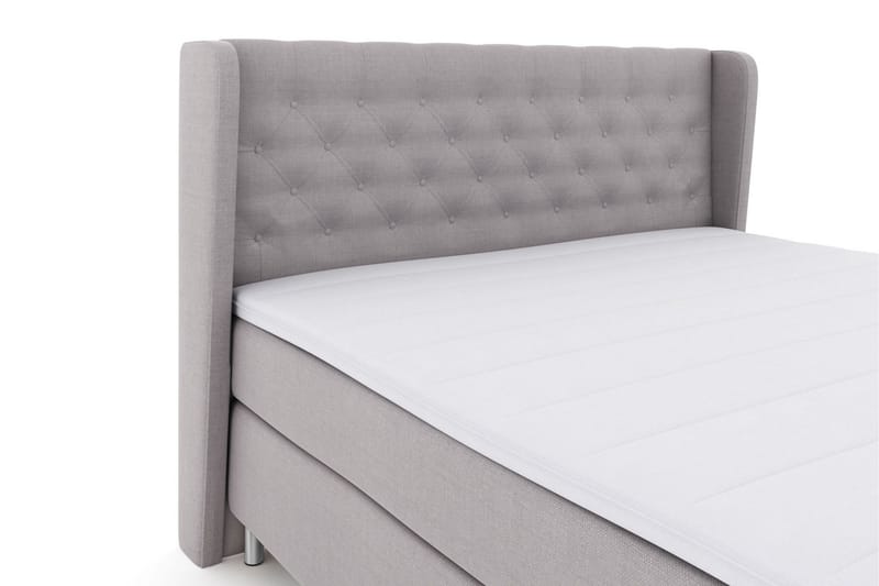 Select No 3 Komplett Sängpaket 160x200 Fast - Ljusgrå/Metall - Products - Möbler - Säng - Kontinentalsäng