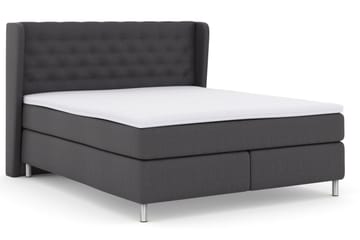 Select No 3 Komplett Sängpaket 160x200 Fast - Mörkgrå/Metall - Products - Möbler - Säng - Kontinentalsäng
