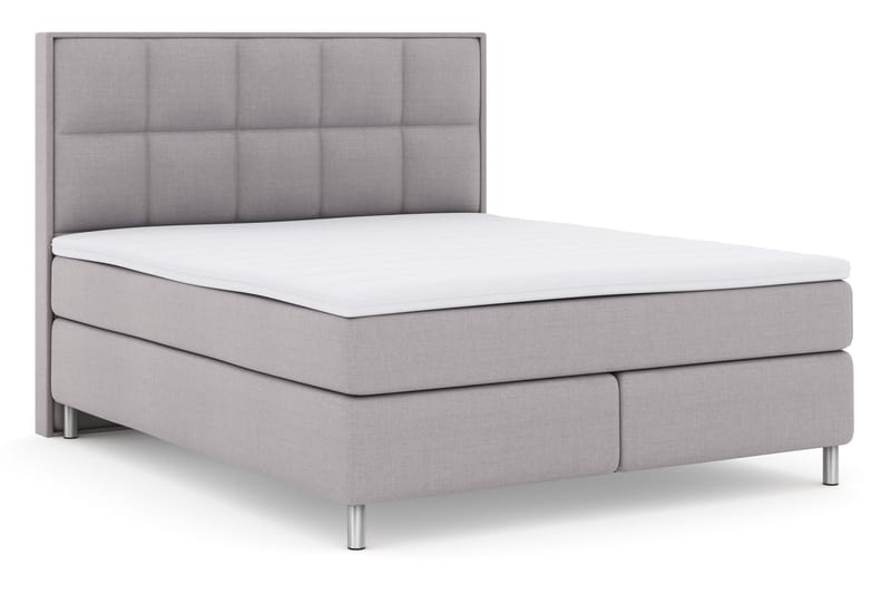 Select No 3 Komplett Sängpaket 180x200 Fast - Ljusgrå/Metall - Products - Möbler - Säng - Kontinentalsäng