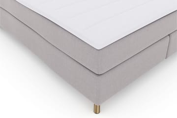 Select No 3 Komplett Sängpaket 180x200 Fast/Medium - Ljusgrå/Koppar - Products - Möbler - Säng - Kontinentalsäng