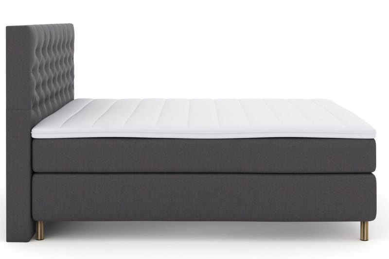Select No 3 Komplett Sängpaket 180x200 Fast/Medium - Mörkgrå/Koppar - Products - Möbler - Säng - Kontinentalsäng